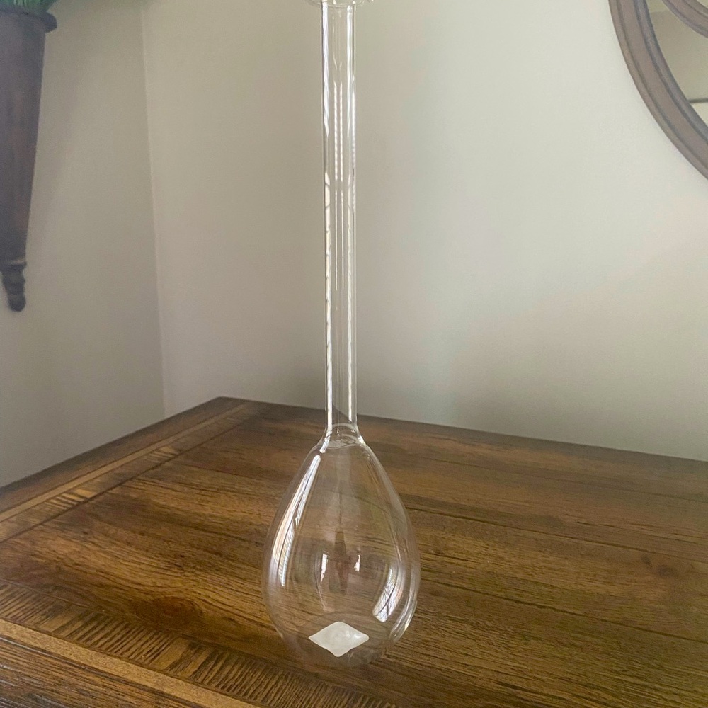 Glass Bud Vase New W/ Tags 13” Tall!